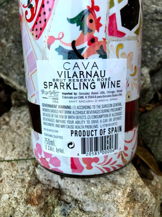 Vilarnau Barcelona Cava back label