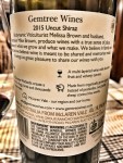 Gemtree Shiraz Back&nbsp;Label