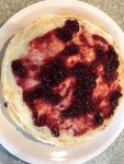 Crepes with cranberry&nbsp;sauce