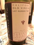 Marietta Old Vine Red side&nbsp;label