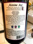 Messina Hof Pinot Noir Back&nbsp;Label