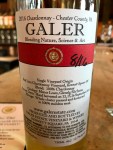 Galer Estate Red Lion Chardonnay back&nbsp;label