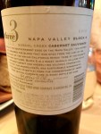 Three Wine Company Cabernet Sauvignon Napa Valley back&nbsp;label