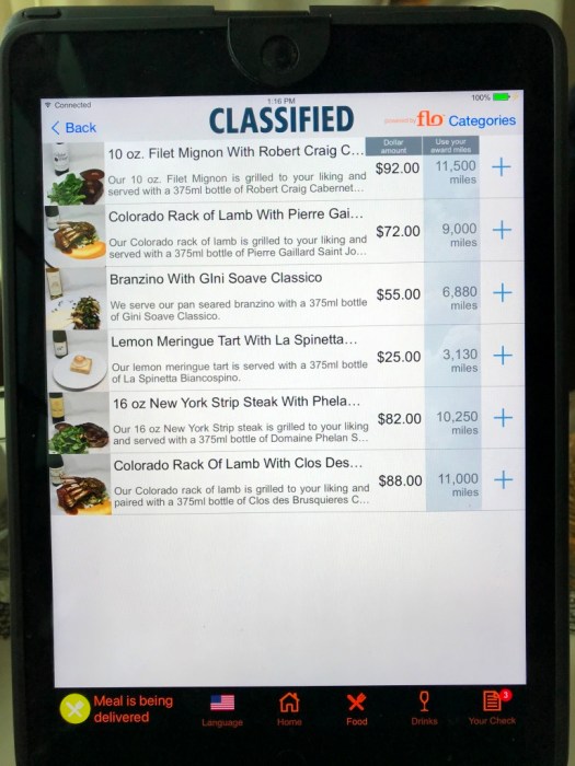 CLASSIFIED Menu