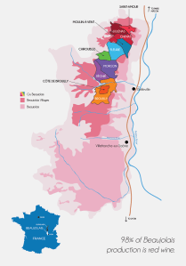 Beaujolais map