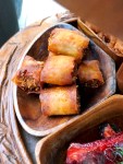 Polynesian restaurant appetizers pork spring&nbsp;roll