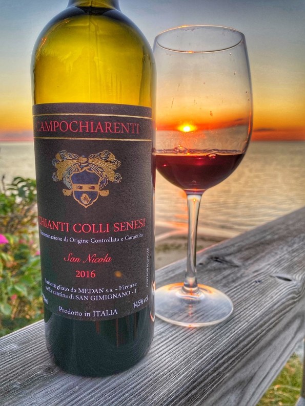 Campochirenti Chianti San Nicola and sunset