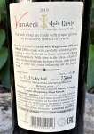 VinArdi Red Armenia Back label