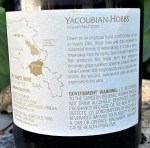 Yacoubian-Hobbs Armenia back&nbsp;label